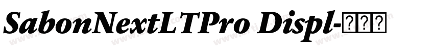 SabonNextLTPro Displ字体转换 SabonNextLTPro Displ字体转换